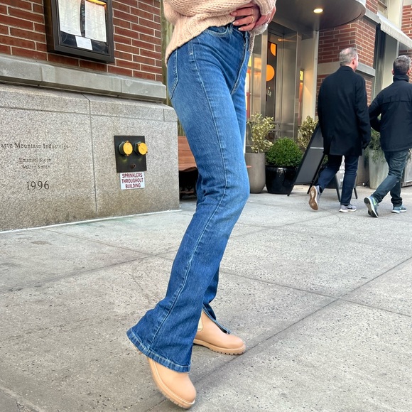 Zara 975 High Rise Slim Flare Jeans 